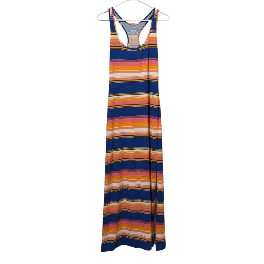 Mossimo Supply Co‎ Women Size XS Halter Maxi Dress Striped Colorful Beach Summer